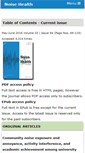 Mobile Screenshot of noiseandhealth.org